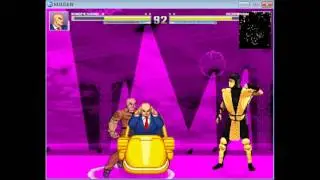 Professor X vs Scorpion - Zenmen Hakai V1 - Mugen Circuit