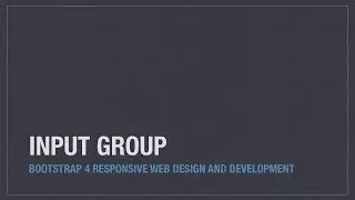 Bootstrap 4 (Alpha 6) components: Input group