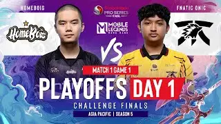 HB VS FNOC | SPS Mobile Challenge Finals Playoffs | MLBB | S5 Day 1 | Match 1 Game 1