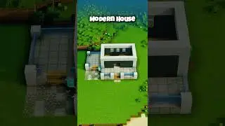 Build This crazy Minecraft Modern House | survival house in minecraft #minecraft #shorts #gaming