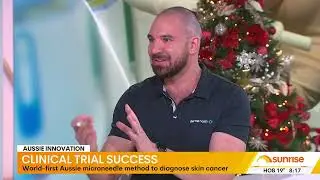 Stefan Mazy returns to Sunrise for DermR Patch Skin Cancer clinical trial results