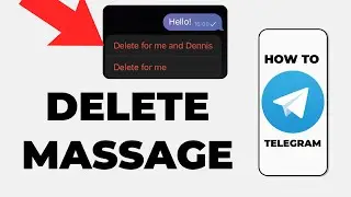 How To Delete Massage in Telegram Chat