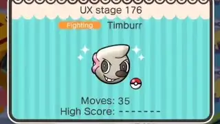 Pokemon Shuffle - Main Stage UX 176 Timburr (Itemless)