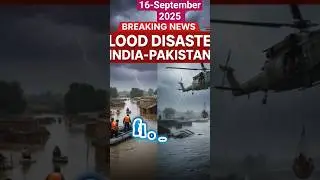 FLOOD DISASTER INDIA-PAKISTAN | Villages Submerged, Rescue Ops by  Helicopters 🚨🌧️ #indiarelief