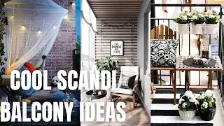 Cool Scandinavian Balcony Ideas. Scandi Decoration and Design for Small Balcony.