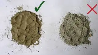 Concrete jewellery: cement mix and casting