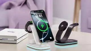 KARTICE 3-in-1 Qi2 Wireless Charging Station | Fast MagSafe Charger for iPhone, Watch & AirPods!