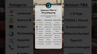 Dropshipping vs Amazon FBA 💸 #amazonfba #fba #dropshipping #ecommerce #finanzen