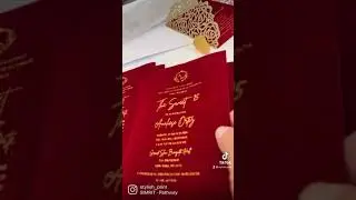 Custom foil stamping wedding invitation