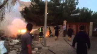 Fire to the car
