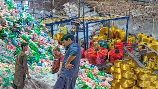 Million Waste Bottles Convert into Polyester Fiber | Plastic Bottles Recycling into Pure Polyester