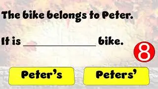 Possessive Nouns quiz