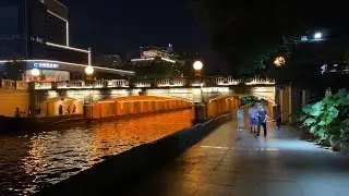 4K Night Walk in Guilin, China: Rong Lake to Sun and Moon Pagodas Tour (Part 1)