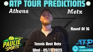 ATP Афины и Мец | Теннисные прогнозы на сегодня 05.11.2025 | Анализ ставок #теннис #франция #греция