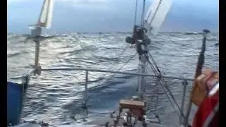 Windy day - sailing Force 6 with WindGear on Jeanneau Sangria