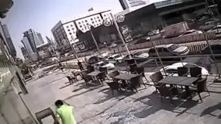 Man survives being hit by falling glass panel - NEWS