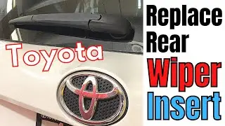 Как заменить вставки заднего дворника Toyota | Снятие щётки стеклоочистителя