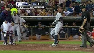 NYY@MIN: Granderson blasts No. 40 to the second deck