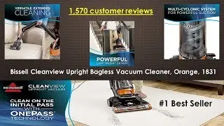 Bissell Cleanview Upright Bagless Vacuum Cleaner Orange 1831