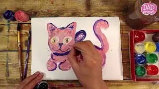 How to draw a Pink Cat