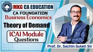 CA FOUNDATION BUSINESS ECONOMICS -THEORY OF DEMAND - ICAI MODULE QUESTIONS