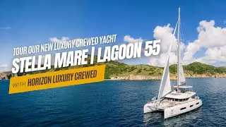 Inside Stella Mare 🐚 All-inclusive Luxury Crewed Lagoon 55 Tour in the BVI!