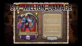 500 Million Damage on Archdemon that summons eye catchers Castle Clash