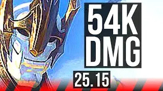 GALIO vs SHEN (TOP) | 54k DMG | KR Master | 25.15