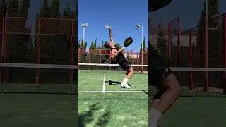 Incredible smash in slow motion by Javi Garrido During training #Padel #JaviGarrido #PadelTraining