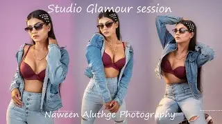 Studio Glamour session | Naween Aluthge❤️️ Gimhani  Sri Lankan Photoshoot #modelphotoshoot