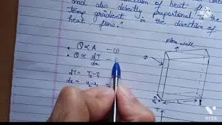 Heat Transfer|| Fourier's Law of Heat Conduction || Mechanical Engineering|| #02||