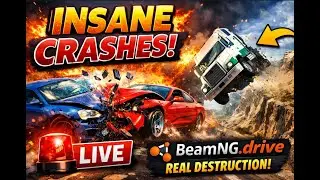 🚨 INSANE CRASHES LIVE! | BeamNG.drive Realistic Destruction
