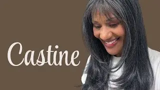 THE BEST BANGED GRAY WIG? @OutreHairTV  CASTINE IN COLOR 34