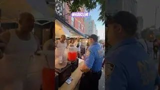 Harlem Block Party Chaos 2024 #nyc #harem #nypd #usa #walking #virtualtravel #life #newyork #paris