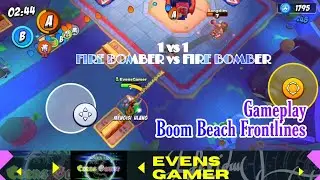 BY ONE!!! FIREBOMBER VS FIREBOMBER / Gameplay Boom beach Frontlines