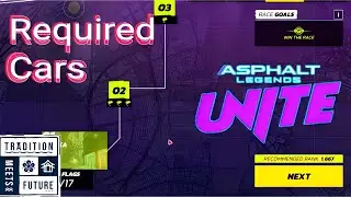 Asphalt Legends UNITE (PC) - required cars for TRADITION MEETS FUTURE