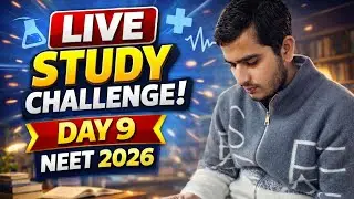 Live Study Challenge Day 9 100 Daily Target #motivation #study #neet2026 #tips #studyvlog