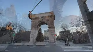 NYC LIFE 2021 | WASHINGTON SQUARE NEW YORK CITY MANHATTAN EVENING WALK JAN .7