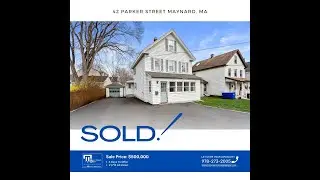 Prime Property: 4 BR Home with Garage, Large Yard! 42 Parker Street Maynard, MA 01754❗️SOLD❗️