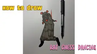How to draw Rat Chess Dancing | trend | chess | drawing and coloring | Tutorial | Easy drawing