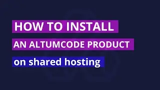 How to install an AltumCode product on a shared web hosting - cPanel