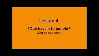 Y6 ¿Qué hay en tu pueblo? Lesson 4 2025-26