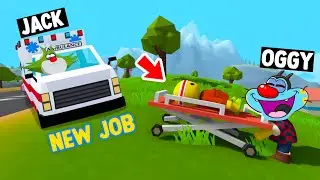 OGGY AND JACK BECAME BEST Ambulance Driver 🚑 IN WOBBLY LIFE