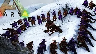 Ark survival Evolved - 50 Godlings VS Dragon God (Epic Gameplay Moments)