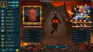 Shakes and Fidget - New dungeon Monster Grotto (Light and Shadow) Level 600 Battle Mage.