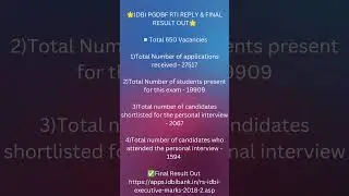 IDBI PGDBF RTI REPLY #ibps #ibpspo #ibpsclerk