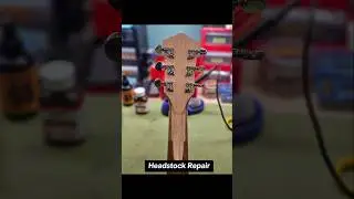 This guitar was a journey. Glad to finally wrap it up. #evertune #headstockrepair #washburnguitars