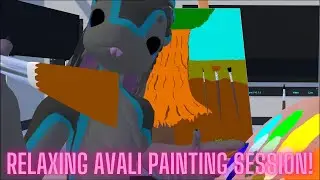 [VR ASMR] Relaxing Avali ASMR Painting Session 🎨 Tingles and Tranquility!