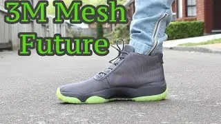 Air Jordan Future Dark Grey/Volt Reflective/3M Detailed On-Feet Look