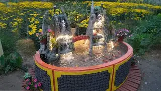 Excellent! Unique aquarium design built of brick and foam